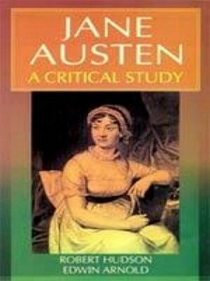 cover image of Jane Austen a Critical Study (Encyclopaedia of World Great Novelists Series)